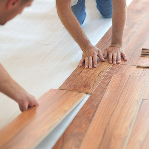 During Laminate Installation | Hernandez Wholesale Flooring