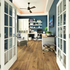 Mohawk Laminate Flooring in home office | Hernandez Wholesale Flooring