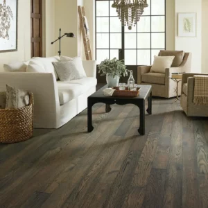 Hardwood in a living room | Hernandez Wholesale Flooring