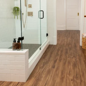 Luxury Vinyl tile shower | Hernandez Wholesale Flooring